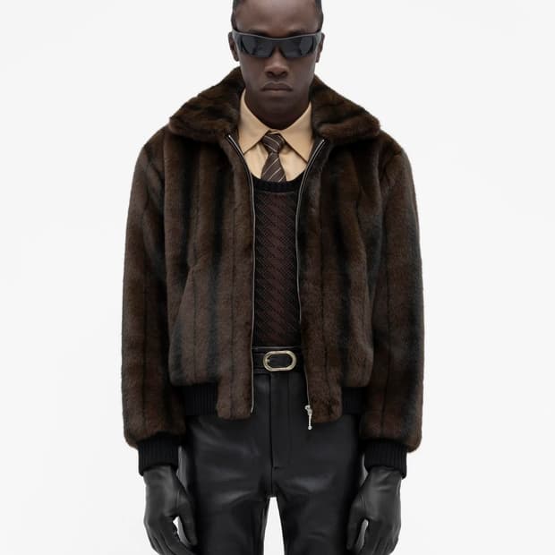 ernest w baker 24AW 밍크 해링턴 퍼 자켓