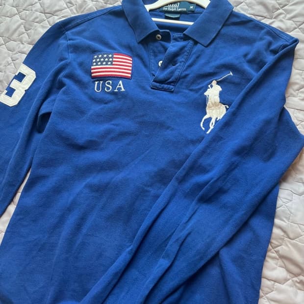 폴로 usa 빅포니 롱슬리브 치프키프 m