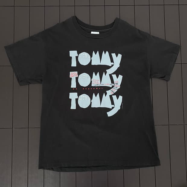 (L) 90s the who tommy 더후 밴드티 티셔츠