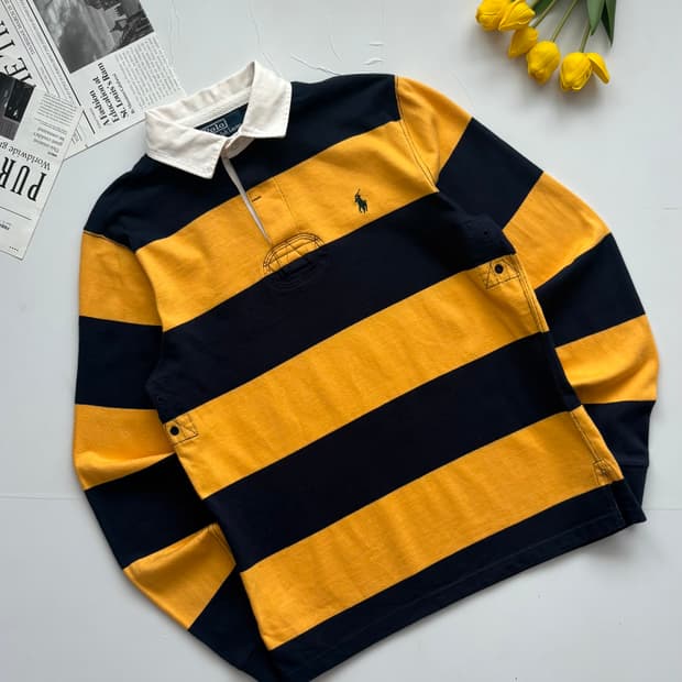 Polo 폴로랄프로렌 스트라이프 럭비티
