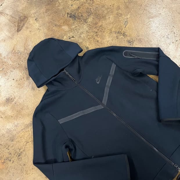 [정품/L] 나이키 테크 플리스 블랙 후드집업 b17