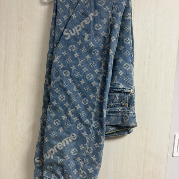 슈프림 루이비통 데님 팬츠 진 청바지 30사이즈
