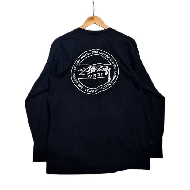 스투시 wear 로고 롱 슬리브