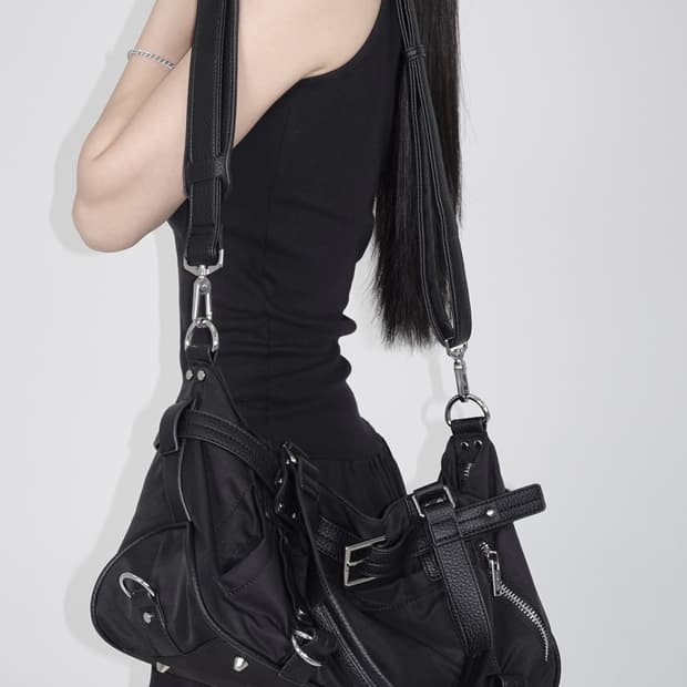 페일제이드 벨티드 더플 백 숄더백 가방 블랙