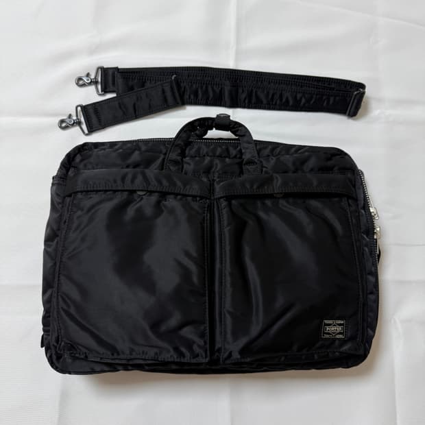 (초미품) PORTER 포터 탱커 3way 브리프케이스 블랙 백팩