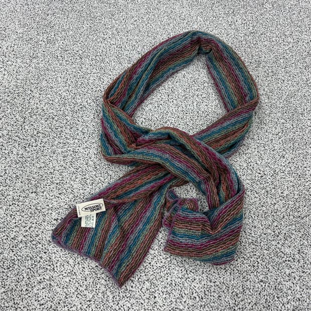 미쏘니 울혼방 멀티컬러 이테리 메이드 머플러