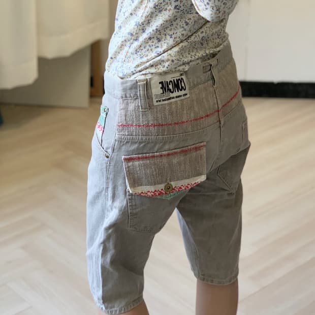 [CNCV CONCAVE] patch half pants