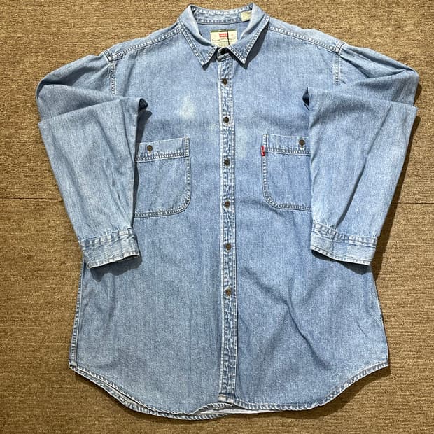 (L) 90s Levi's 리바이스 코튼 데님 셔츠