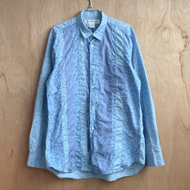 꼼데가르송 패턴 셔츠