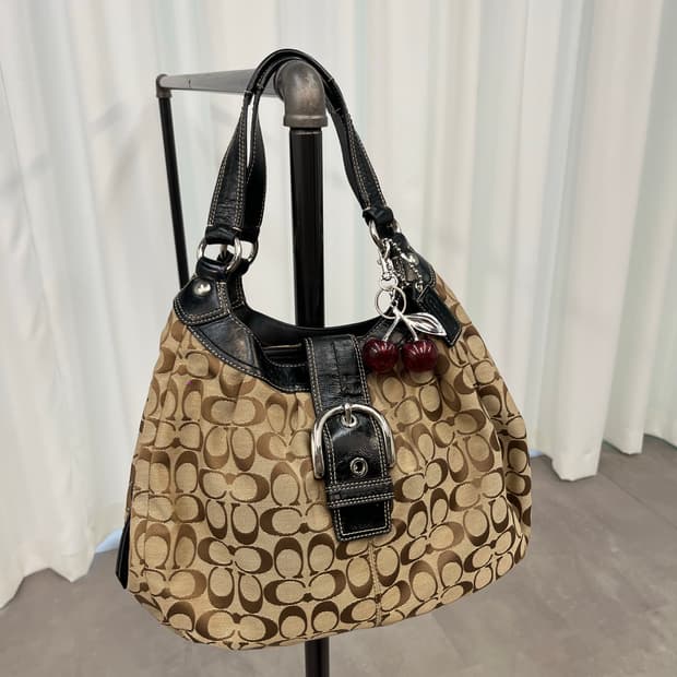 Coach beige big hobo bag