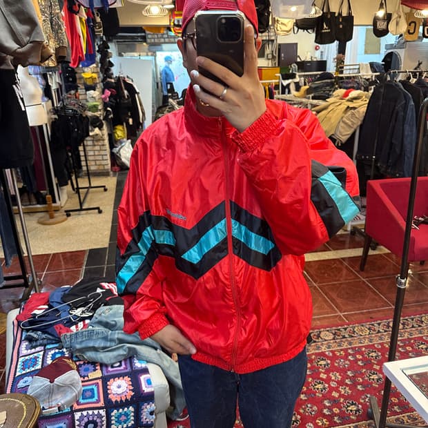 90s 빈티지 올드스쿨 아디다스 독일 뤼벡 바람막이 XL