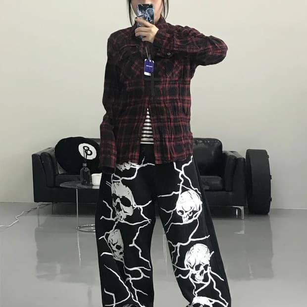 인 더 앤틱 체크 셔츠
