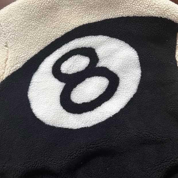 스투시 8볼 리버시블 후리스