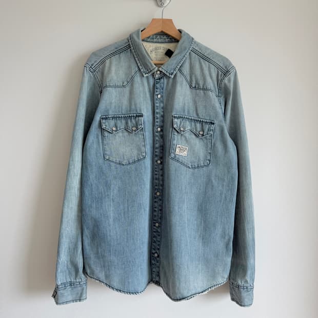 힐피거 데님(HILFIGER DENIM) 웨스턴 데님 셔츠