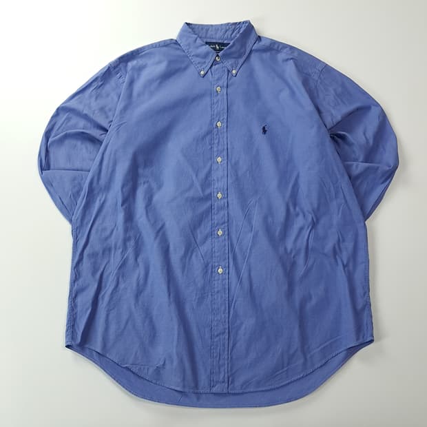 CJ133 2XL 폴로 클래식핏 90s 홍콩판 블루 셔츠 남방