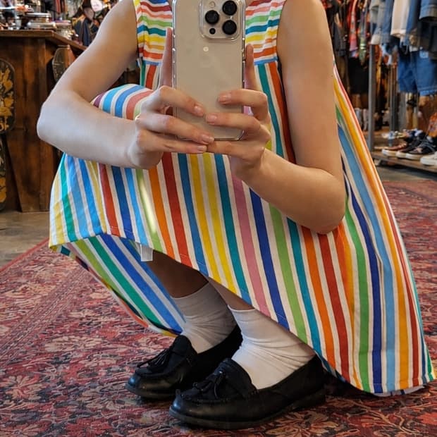 70‘s U.S. made terry resort dress