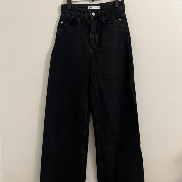 자라 블랙 데님팬츠