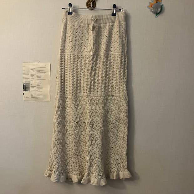 빈티지 니트 롱스커트