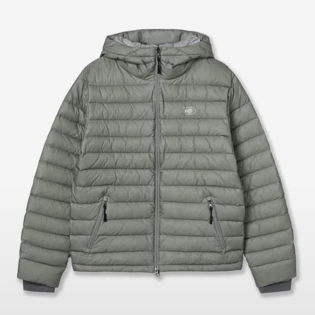 에이이에이이 리버시블 경량패딩 세이지 그린