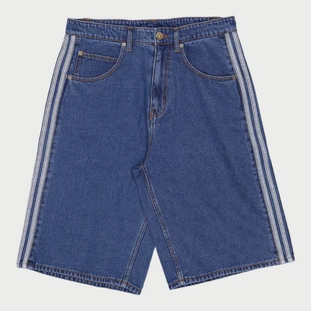 아디다스 파이어버드 데님 숏팬츠 32