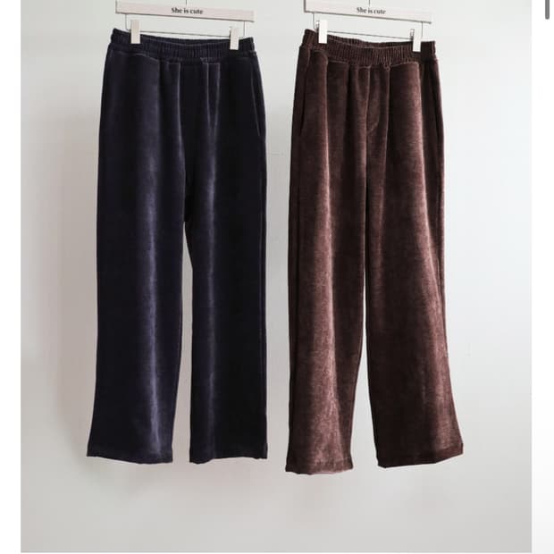 일괄) 쉬이즈큐트 트랙팬츠 네이비/브라운