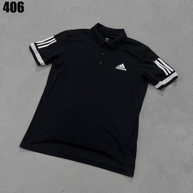 아디다스 삼선 블랙 반팔티