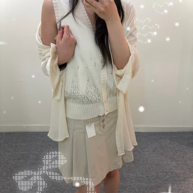 ❀ 빈티지 펀칭 니트조끼 ❀