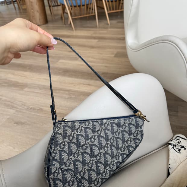 디올 오블리크 미니 새들백