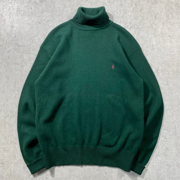 [L] 90s Polo 폴로 랄프로렌 램스울 터틀넥 니트