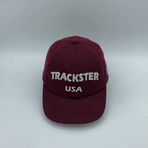 [F] 뉴발란스 울 버건디 자수 볼캡 모자