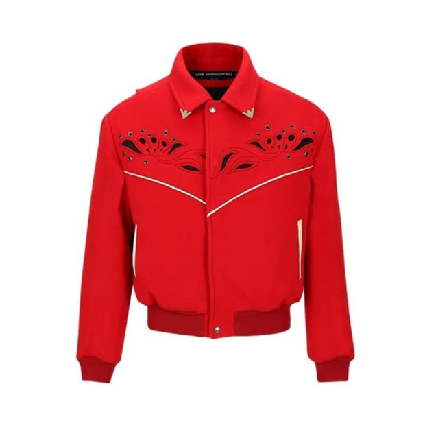 [L] 앤더슨벨 르망 울 블루종 레드