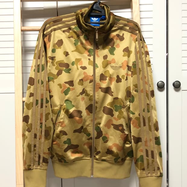 아디다스 파이어버드 카모 상태굿 져지 자켓