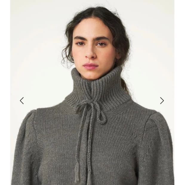 르메르 알파카 리본 가디건