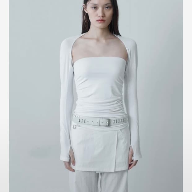 세릭 볼레로 튜브탑 화이트