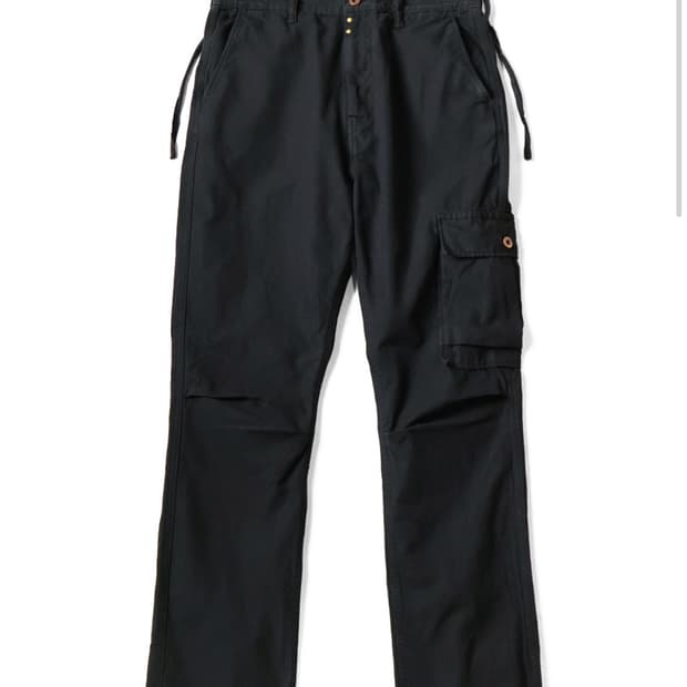 [4] xl 캐피탈 씬 캔버스 링고맨 카고 팬츠 블랙