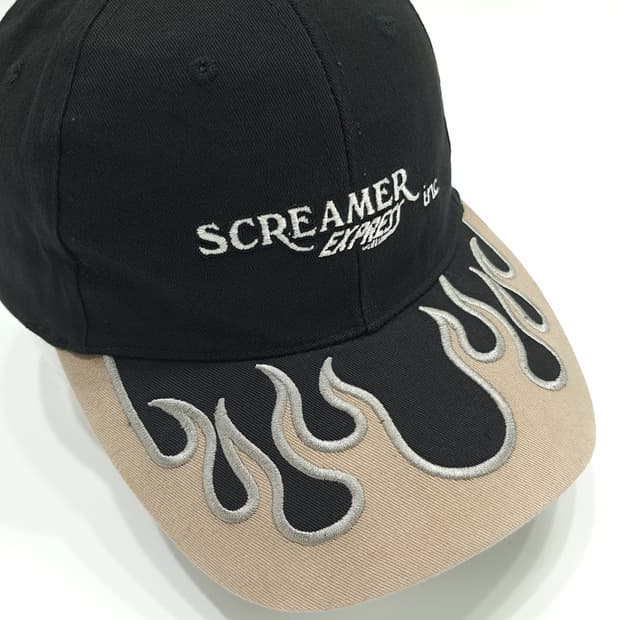 Screamer 플레임 자수 레이싱캡 P1228