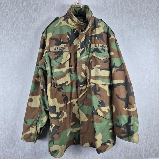 미군 오리지널 M-65 우드랜드 필드자켓 야상 Golden MFG M-L