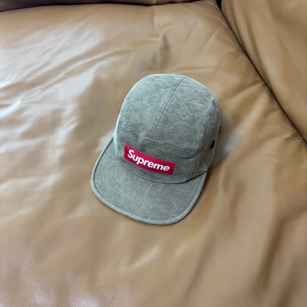 Supreme 슈프림 스톤 워시드 올리브 카키 캠프캡 모자
