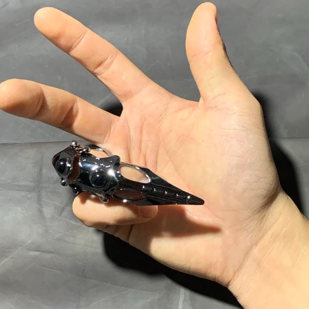 Punk finger armor ring