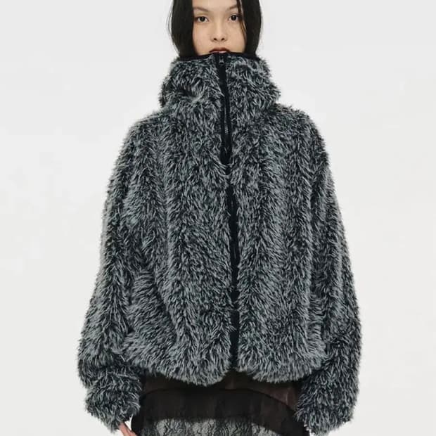 세릭 바라클라바 집업 hairy balaclava zipup