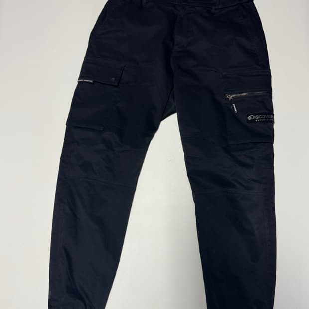 정품 디스커버리 카고 조거팬츠 블랙 30.7인치