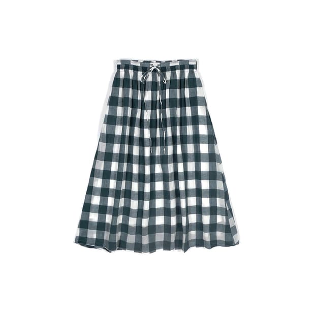Samansa Mos2 gingham check skirt