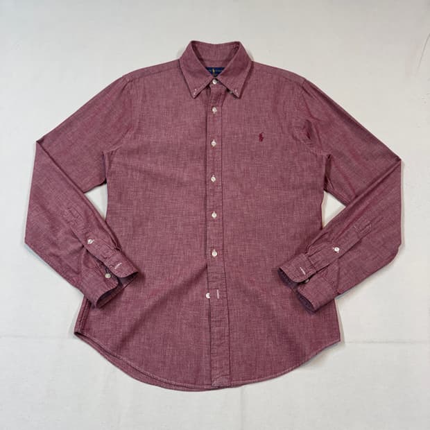 M) 폴로 랄프로렌 솔리드 옥스포드 셔츠 슬림핏