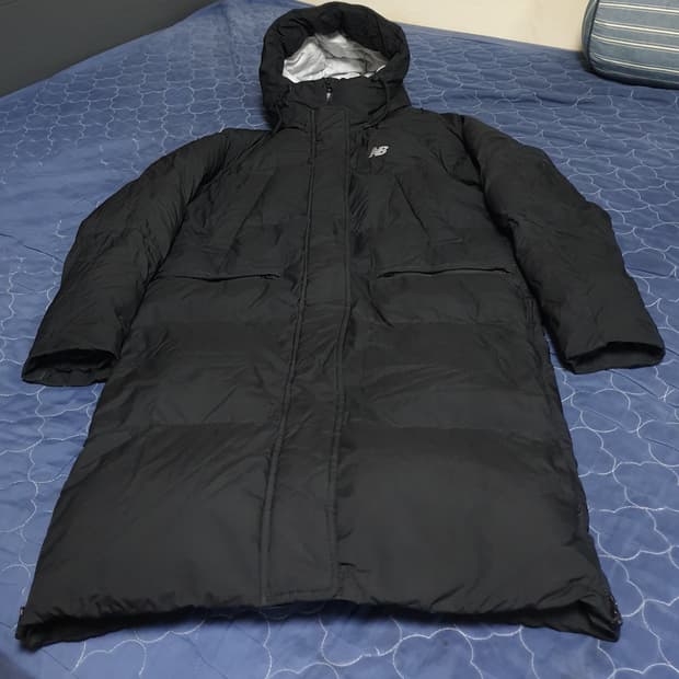 뉴발란스 연아 코쿤핏 거위털 롱패딩 블랙 (S)