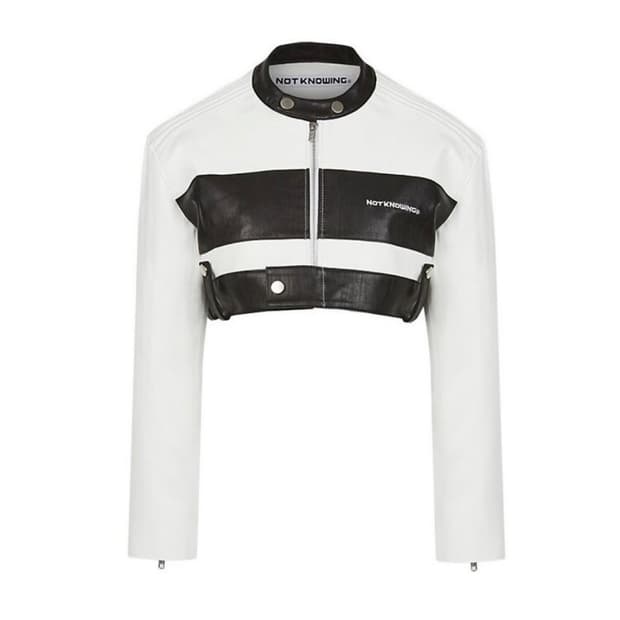 낫노잉 레이싱 크롭 자켓