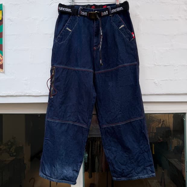 Ecko Function 에코펑션 빈티지 배기 데님 팬츠 L