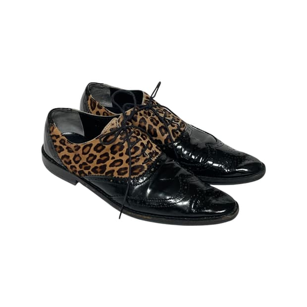 트리콧 꼼데가르송 레오파드 윙팁