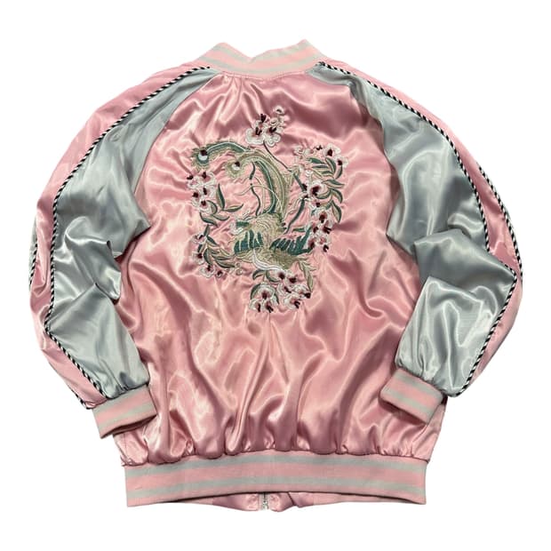 ✨ (바배) 빈티지 꽃자수 핑크 스카쟌 자켓