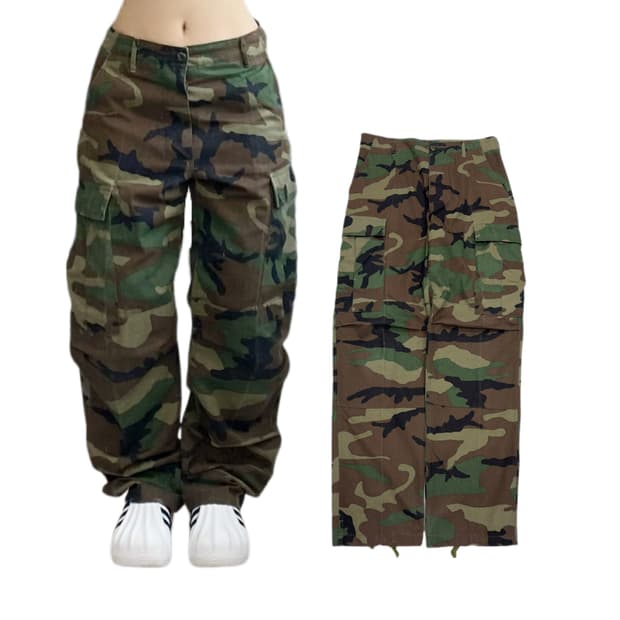 우드랜드 카모 밀리터리 카고팬츠