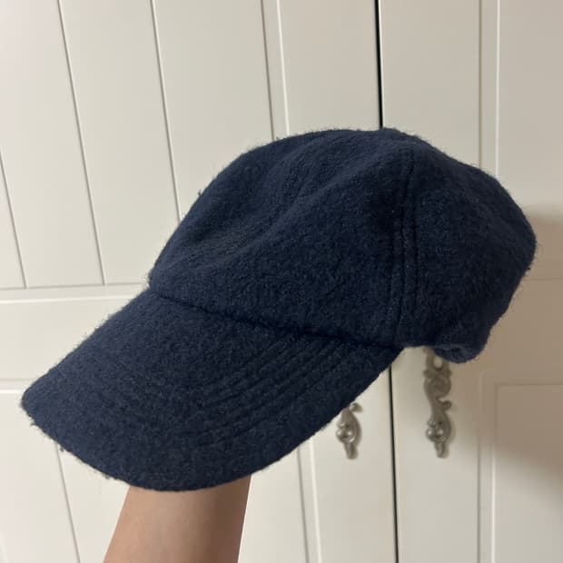 스투시 낮은 캡 모자 네이비